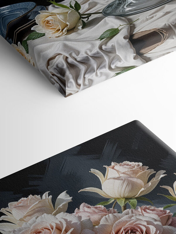 Vaas met bloemen en water Vaas met bloemen en water