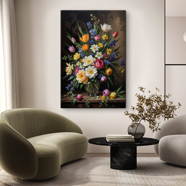 Vaas met bloemen Vaas met bloemen