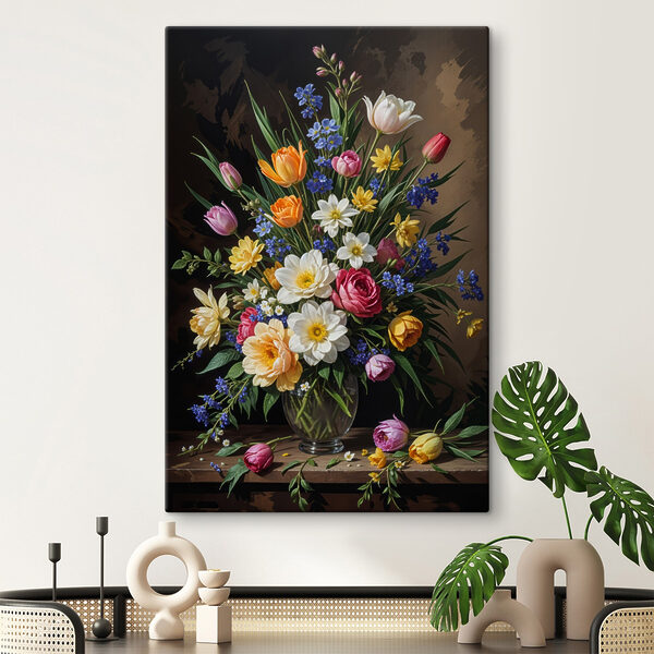 Vaas met bloemen Vaas met bloemen