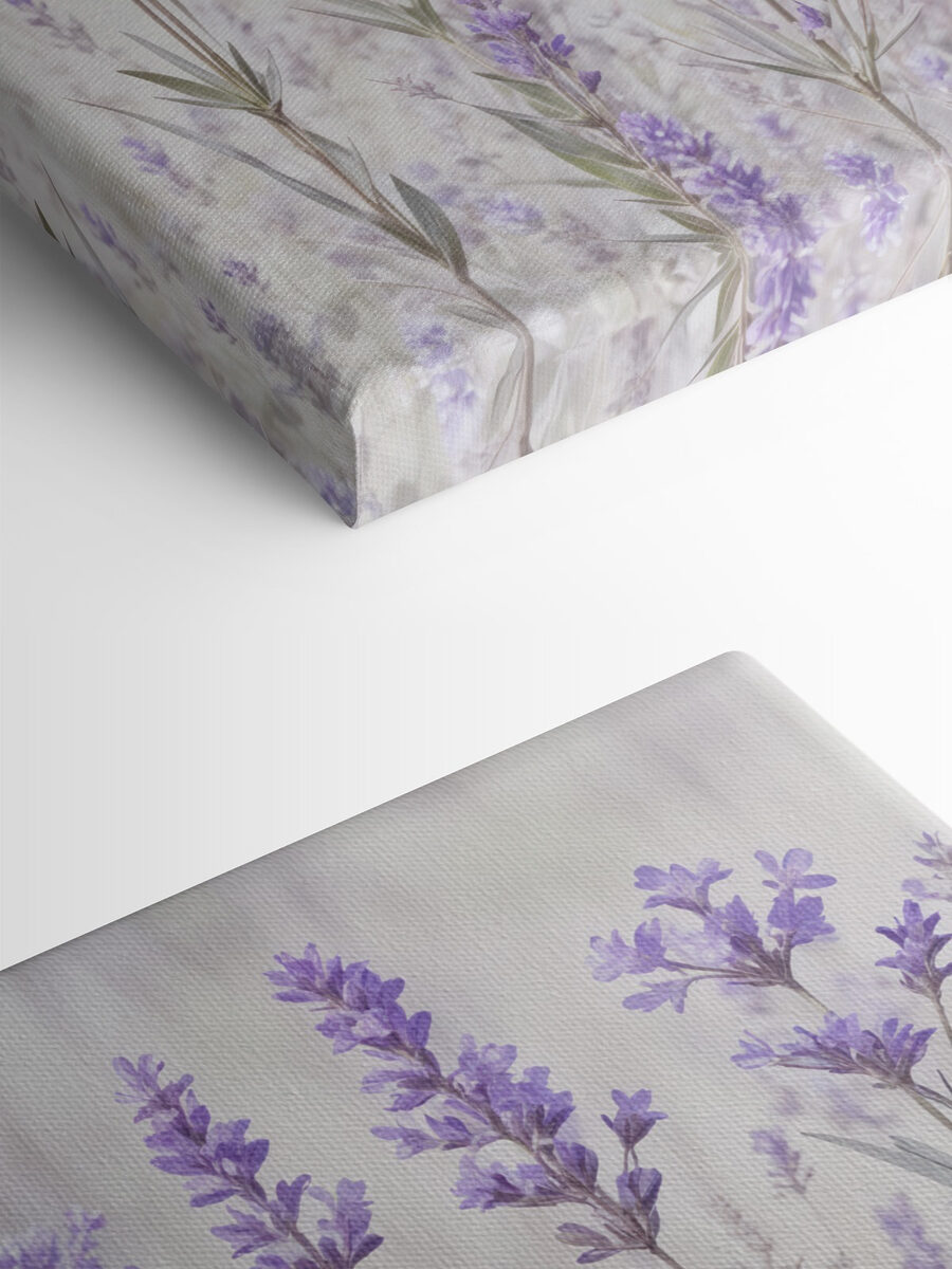 Canvas Schilderijen Groep paarse bloemen - Afbeelding 4