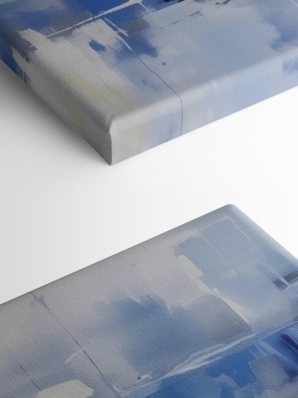 Blauwe en witte muur Blauwe en witte muur