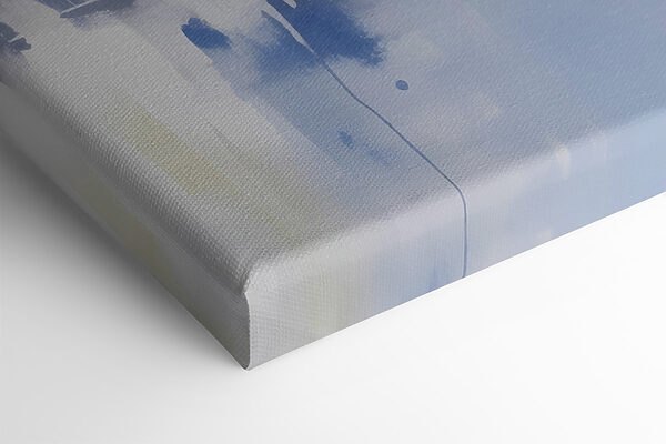 Blauwe en witte muur Blauwe en witte muur