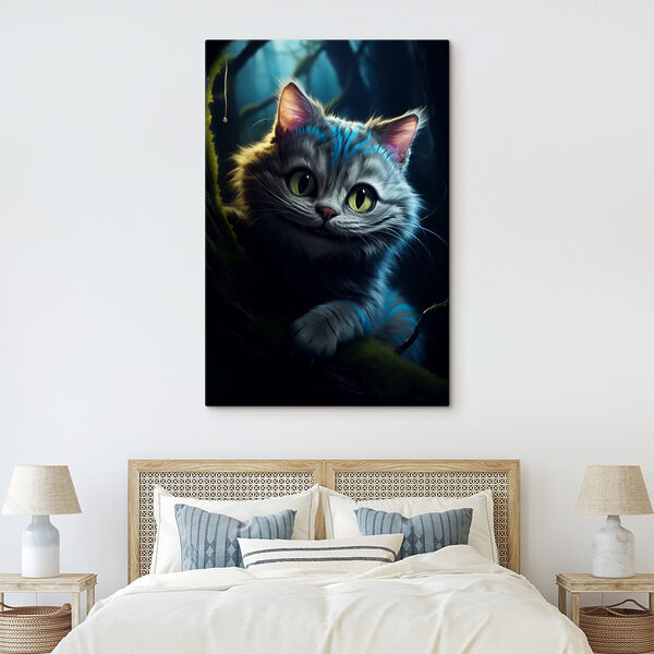 Kat liggend op een boomtak Kat liggend op een boomtak