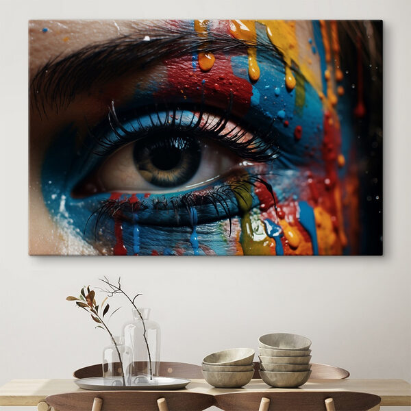 Levendige kleuren op expressief canvas Levendige kleuren op expressief canvas
