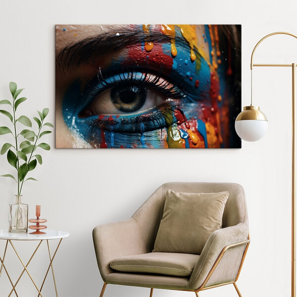 Levendige kleuren op expressief canvas Levendige kleuren op expressief canvas