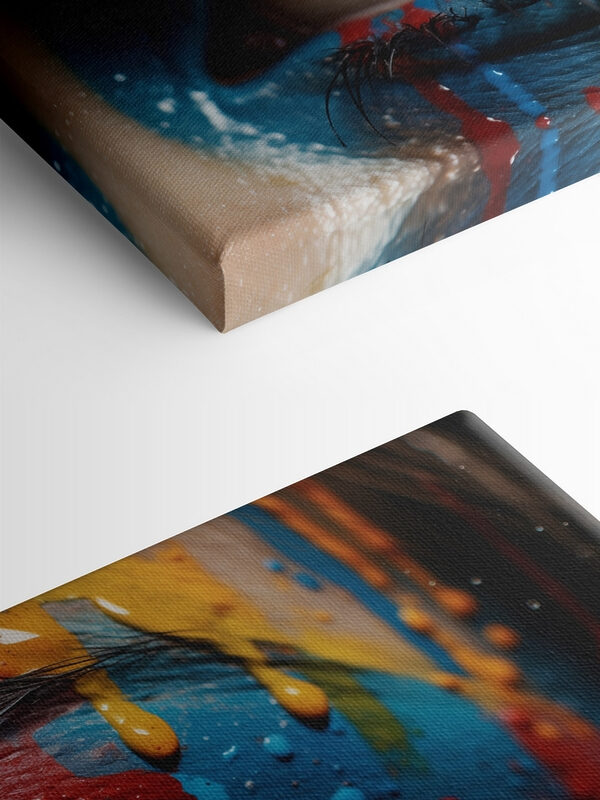 Levendige kleuren op expressief canvas Levendige kleuren op expressief canvas
