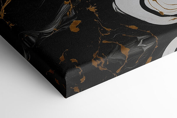 Abstracte wervelingen van zwart en wit Abstracte wervelingen van zwart en wit