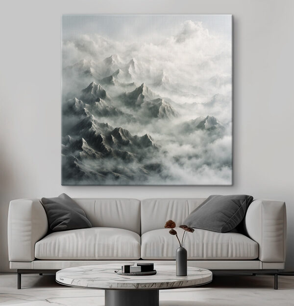 Bergketen met wolken Bergketen met wolken