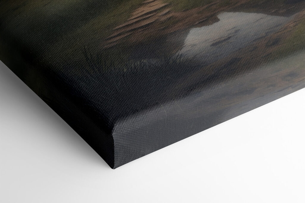 Log cabin in the woods