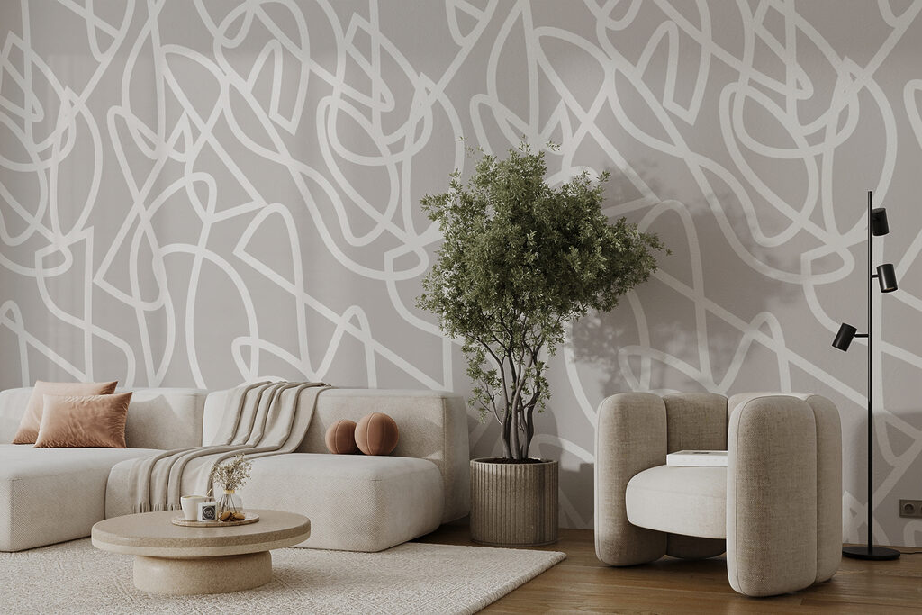 White lines on a gray background White lines on a gray background