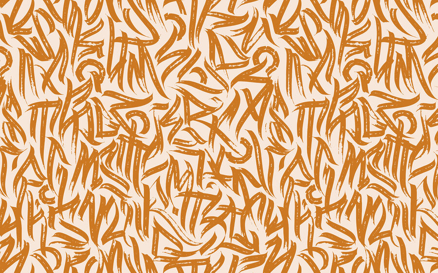 Letterpatroon op witte achtergrond Letterpatroon op witte achtergrond