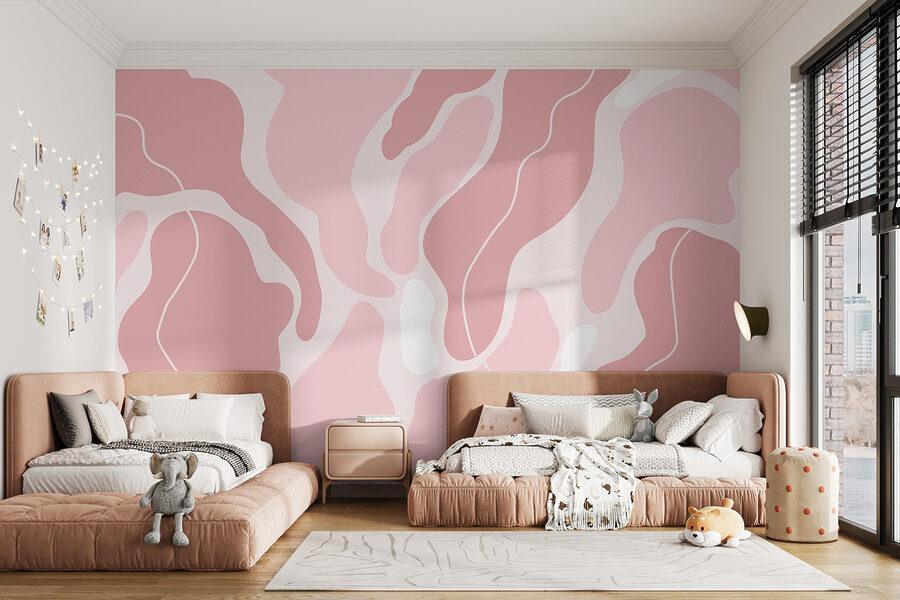 Roze en wit patroon