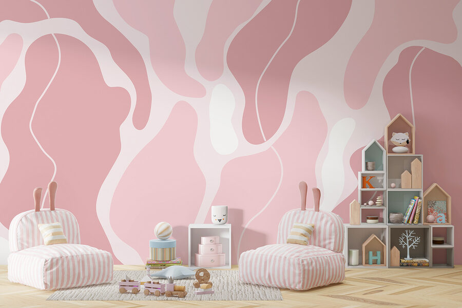 Roze en wit patroon