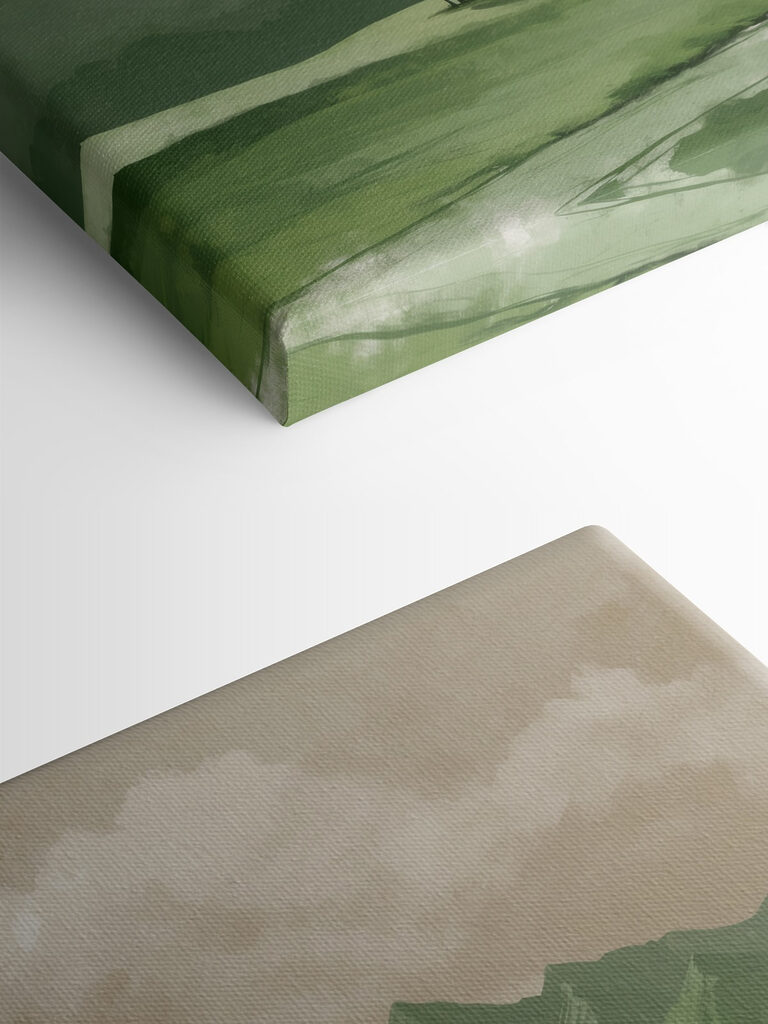 River running through a valley with trees and mountains River running through a valley with trees and mountains