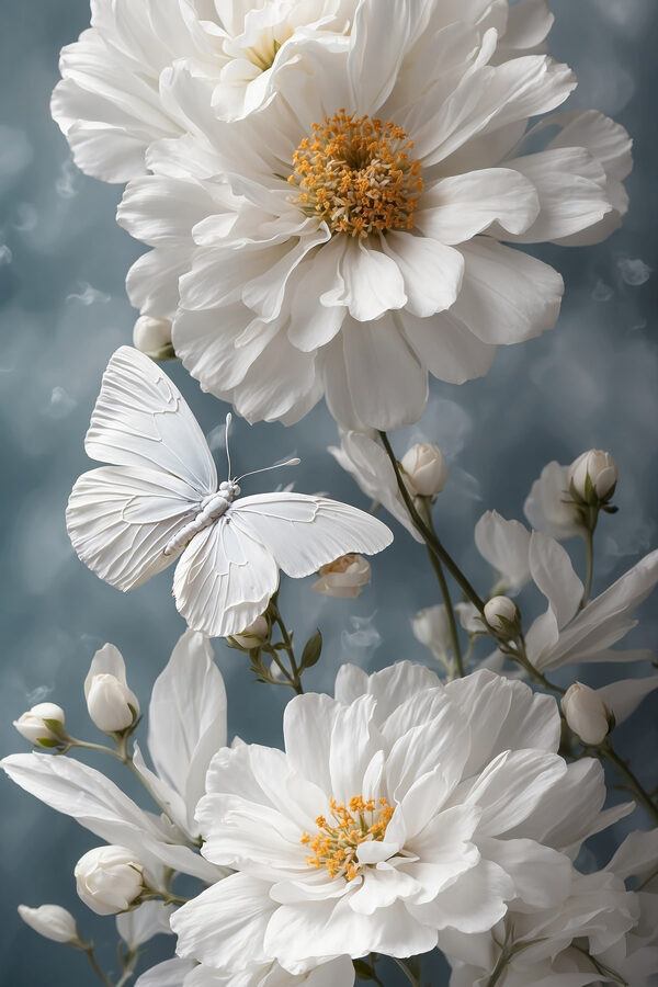 Vlinder op een bloem Vlinder op een bloem