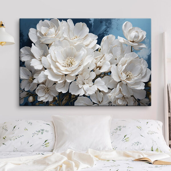 Groep witte bloemen Groep witte bloemen