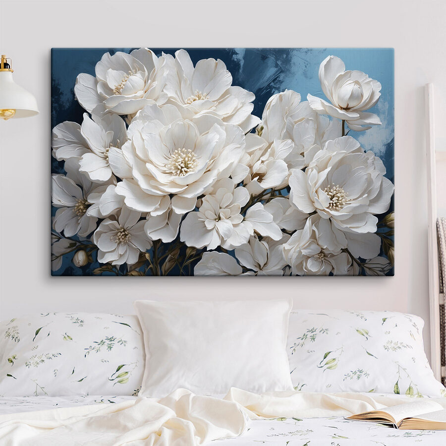 Groep witte bloemen Groep witte bloemen