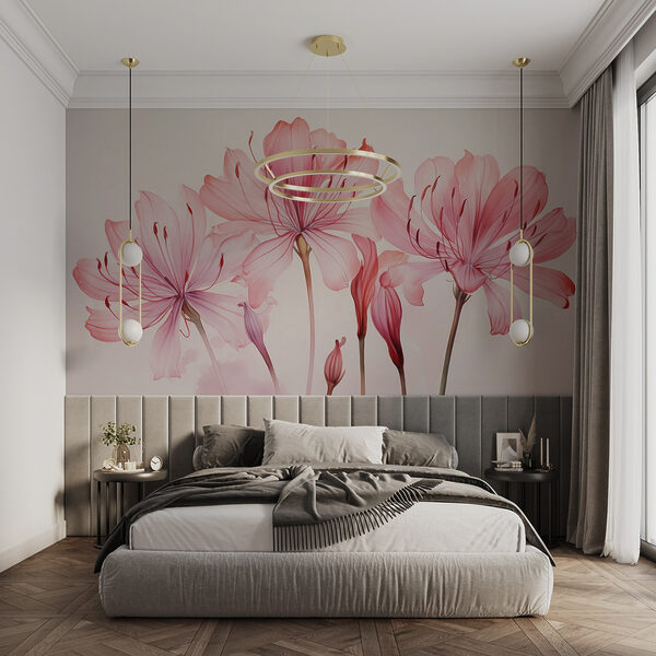 Groep roze bloemen Groep roze bloemen