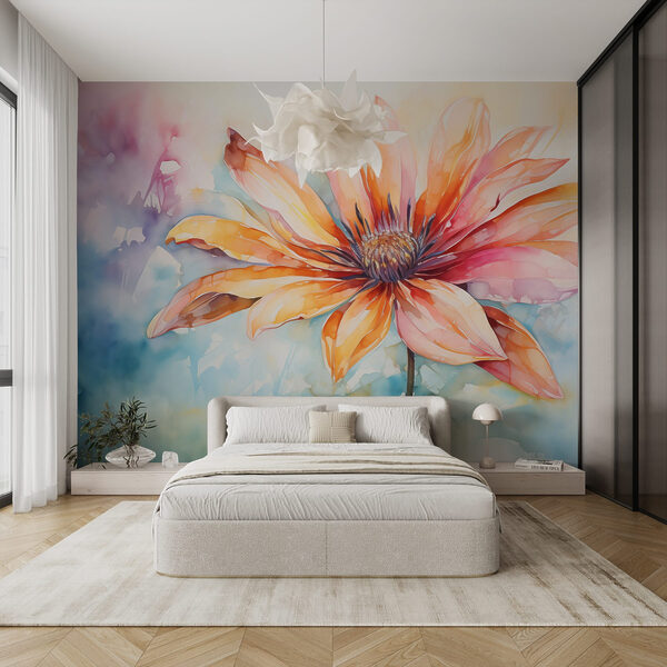 Schilderij van een bloem Schilderij van een bloem