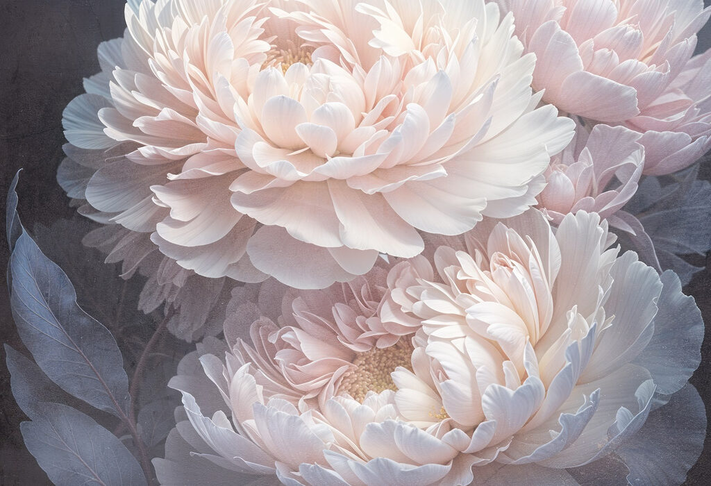 Groep witte bloemen Groep witte bloemen