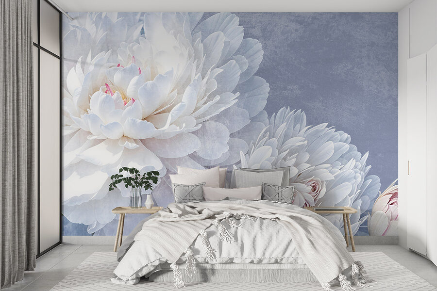 Delicate bloemen in zachte kleuren