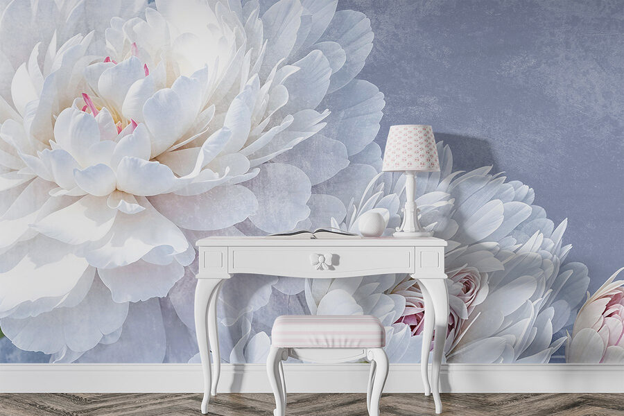 Delicate bloemen in zachte kleuren