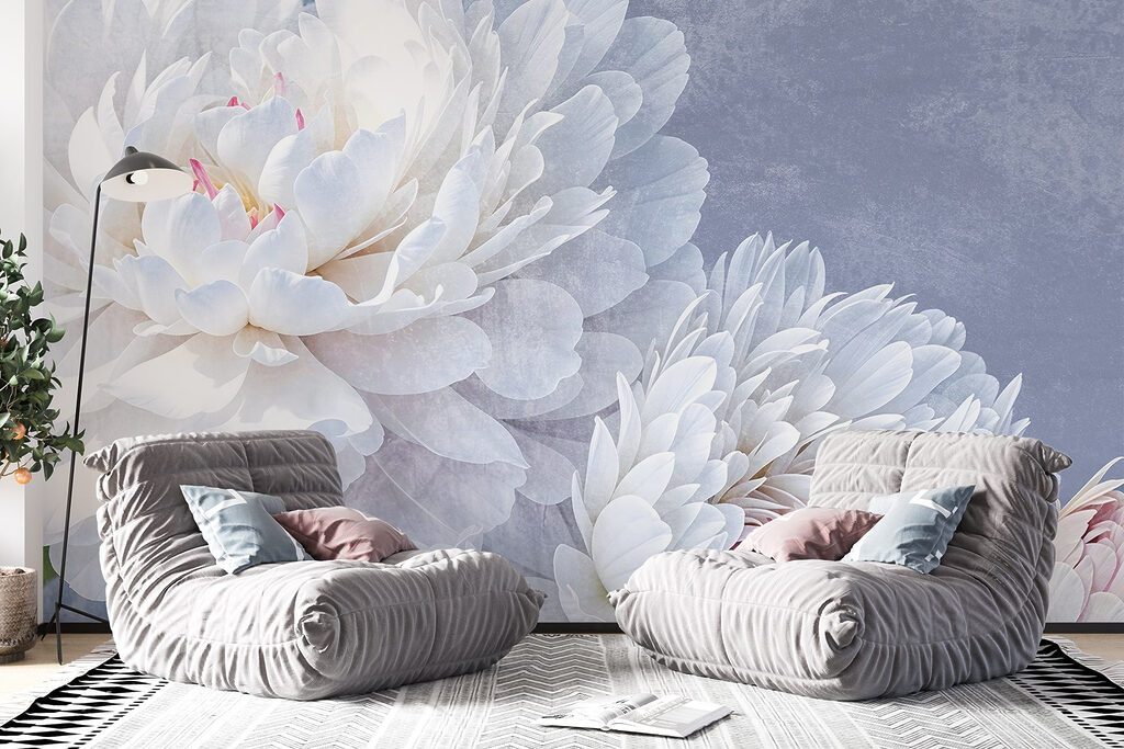 Delicate blooms in soft colors