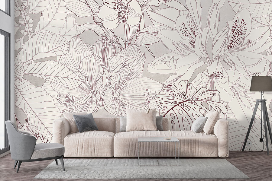 De delicate bloemenpatronen van de natuur ontvouwen zich