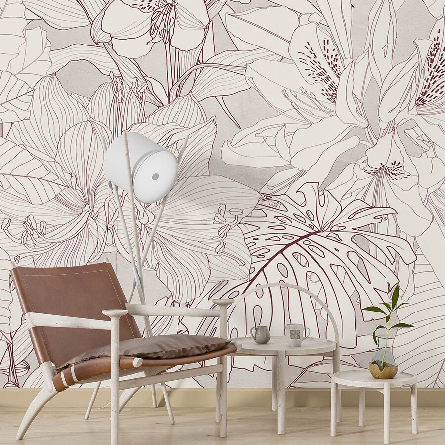 De delicate bloemenpatronen van de natuur ontvouwen zich