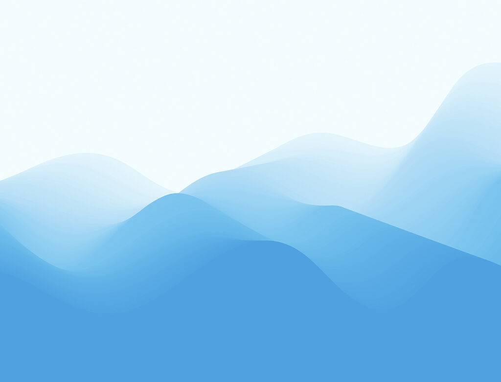 Blauwe en witte golvende lijnen Blauwe en witte golvende lijnen
