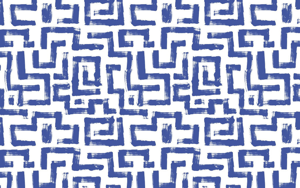Patroon van blauwe lijnen Patroon van blauwe lijnen