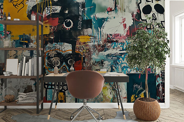 Wall with graffiti on it Wall with graffiti on it