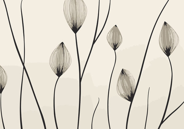 – Elegante lijnen van delicate bloemen – Elegante lijnen van delicate bloemen