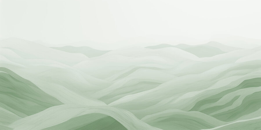 Groen en wit landschap