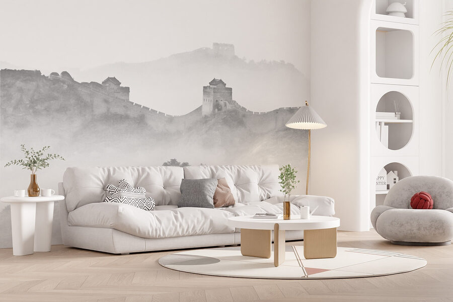 Muur op een berg Muur op een berg