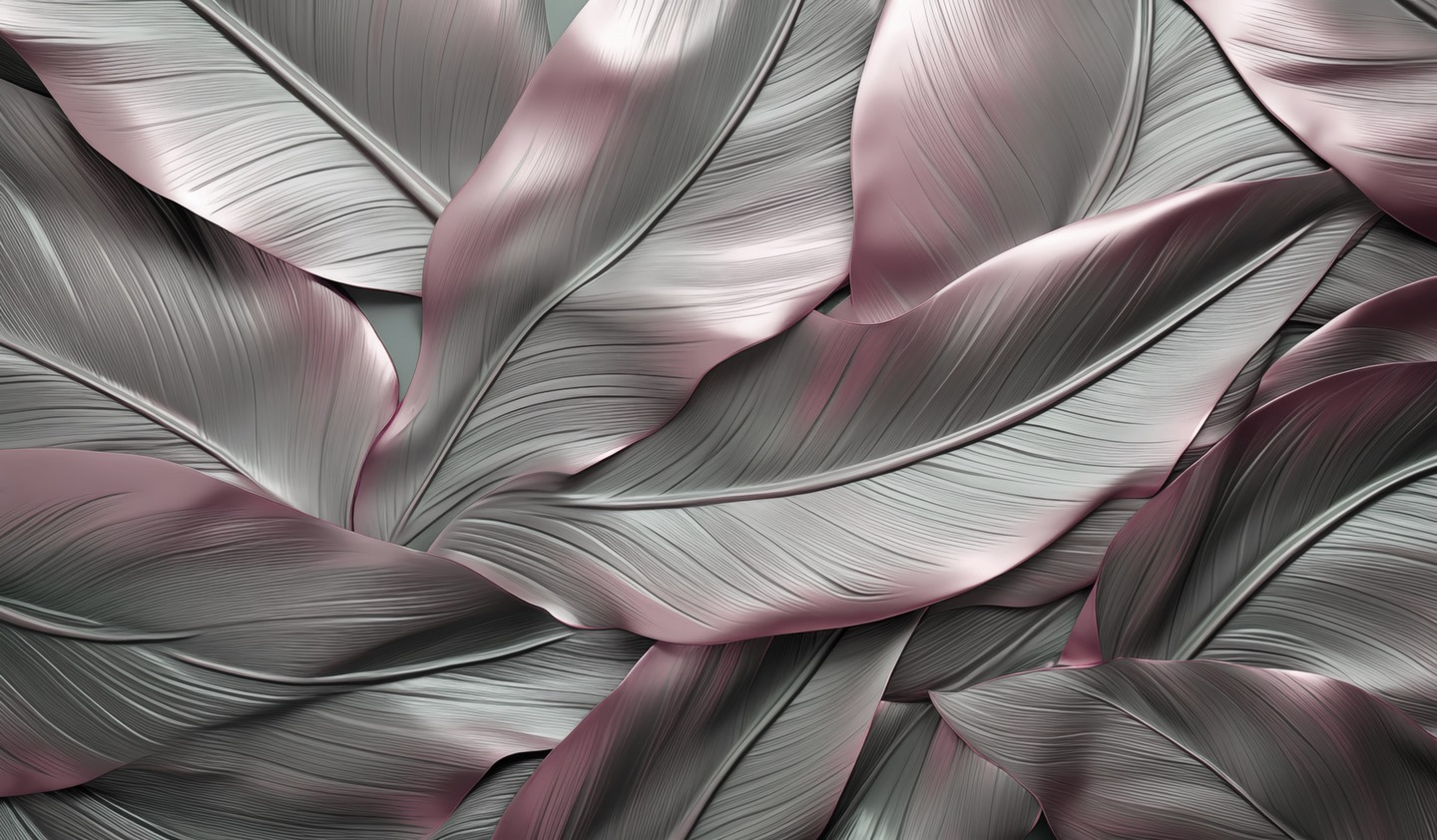 Elegant leaves in soft hues