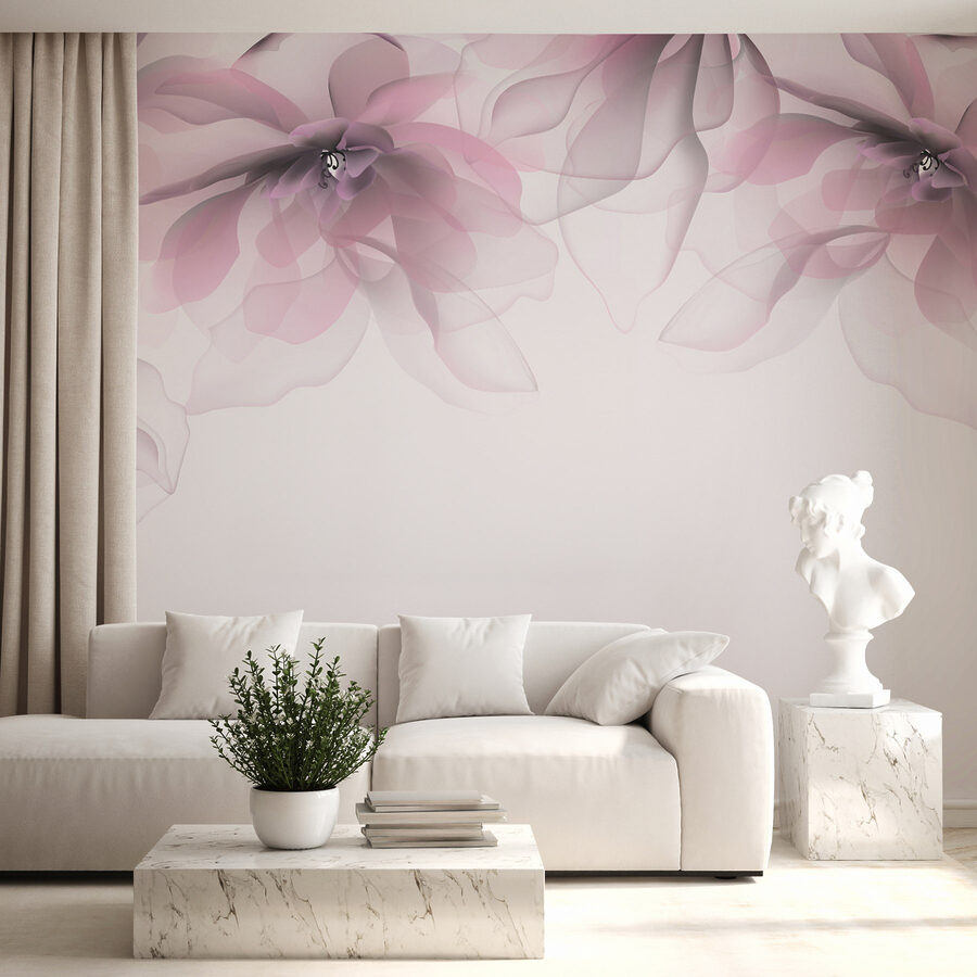 Groep roze bloemen
