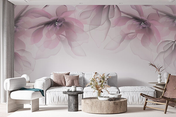 Groep roze bloemen Groep roze bloemen