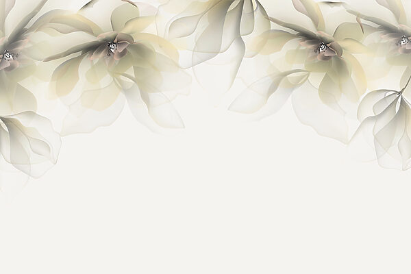 Witte en beige bloemen Witte en beige bloemen
