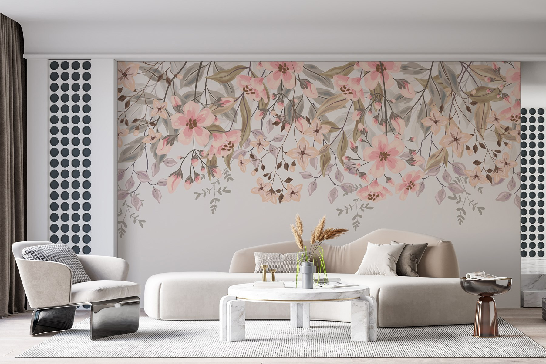 Delicate blossoms in soft hues