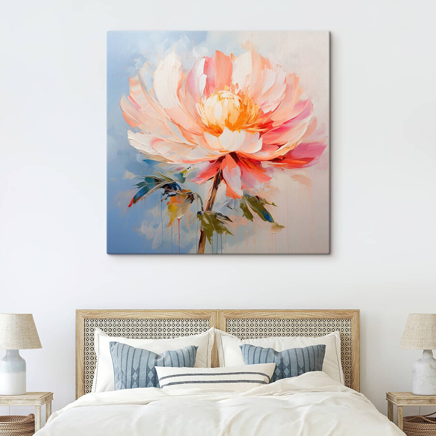 Schilderij van een bloem