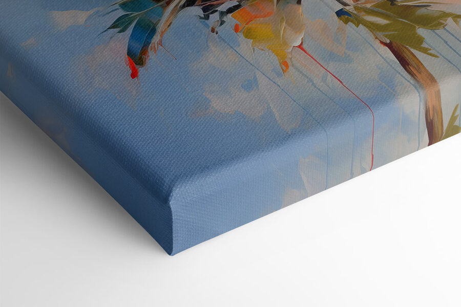 Schilderij van een bloem