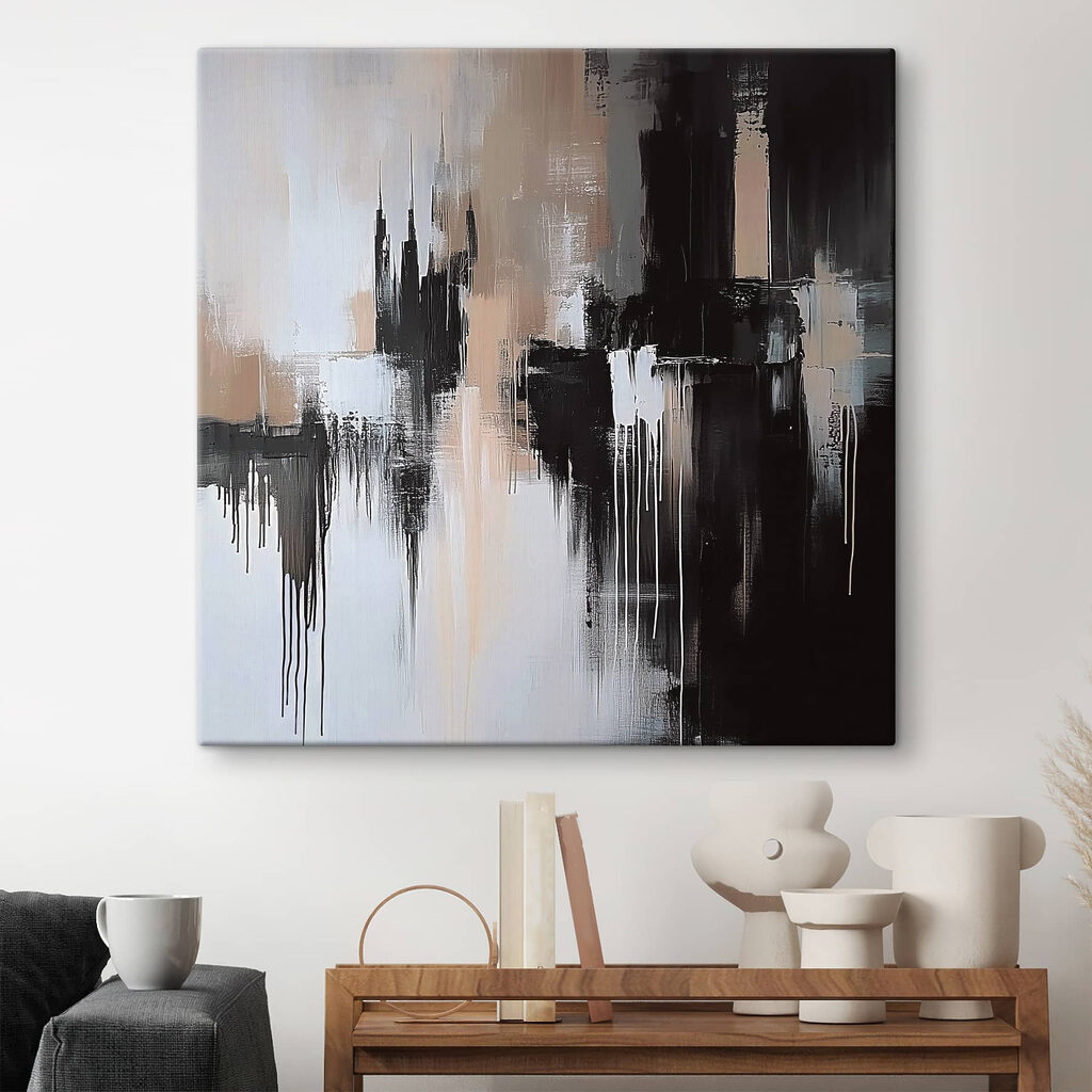 Black and white painting