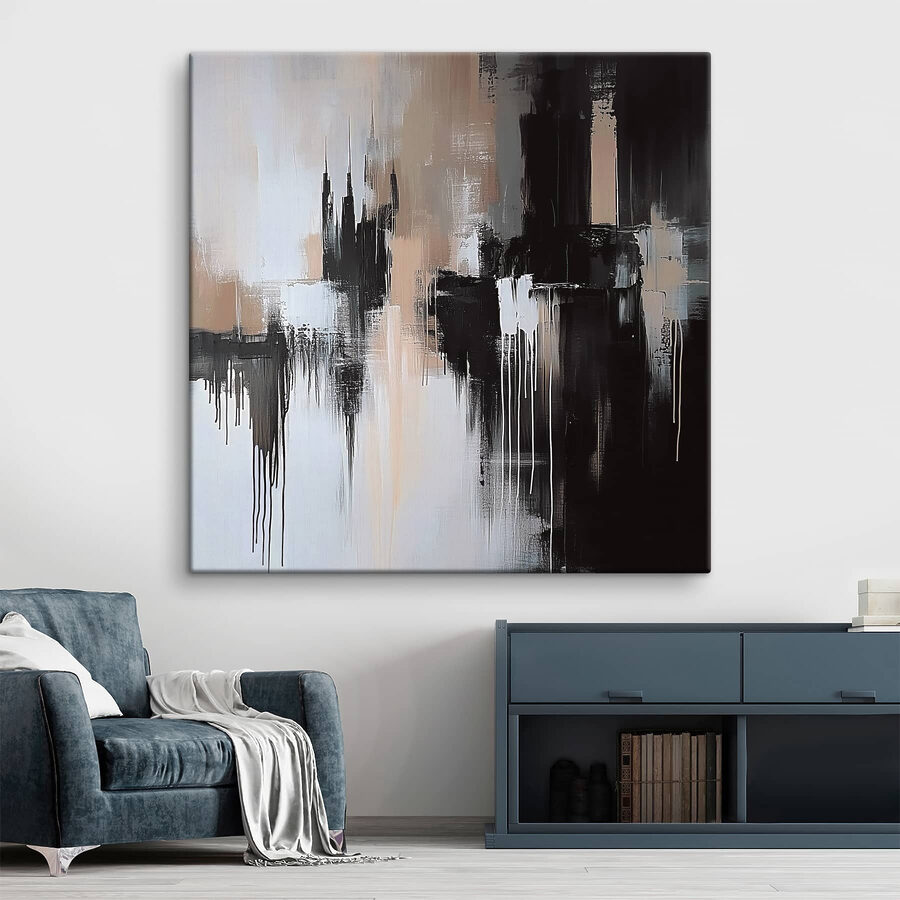 Zwart-wit schilderij