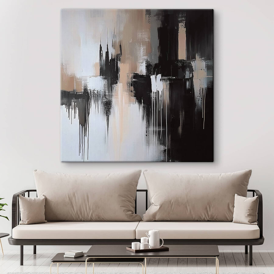 Zwart-wit schilderij