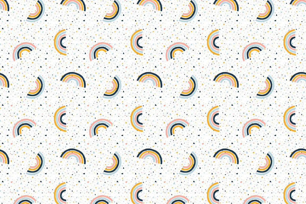 Patroon van kleurrijke regenbogen Patroon van kleurrijke regenbogen