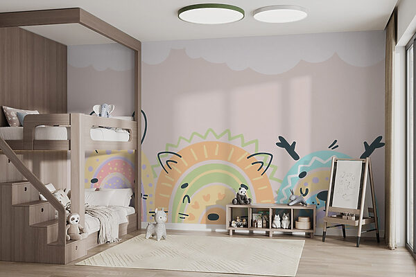 Groep dieren met regenbogen w02089pir13mr 600x400 - Groep dieren met regenbogen