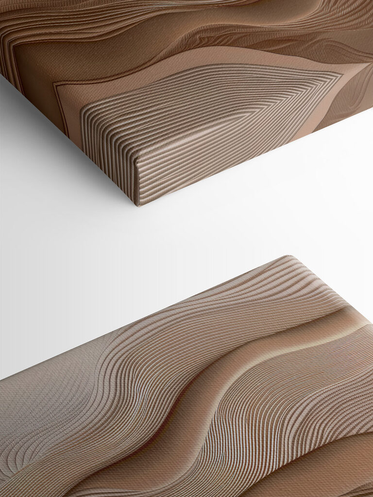 Soft waves of textured design Soft waves of textured design
