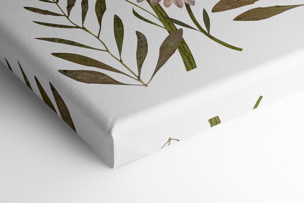 Group of flowers with leaves