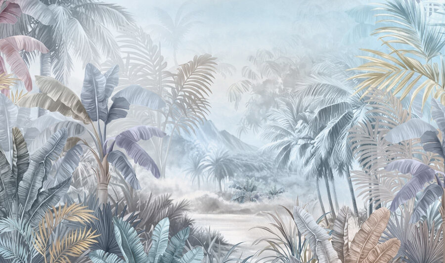 Schilderij van een jungle